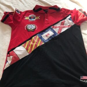 Krisp Yacht Club Embroidered Patches Polo Shirt Men’s Medium Read